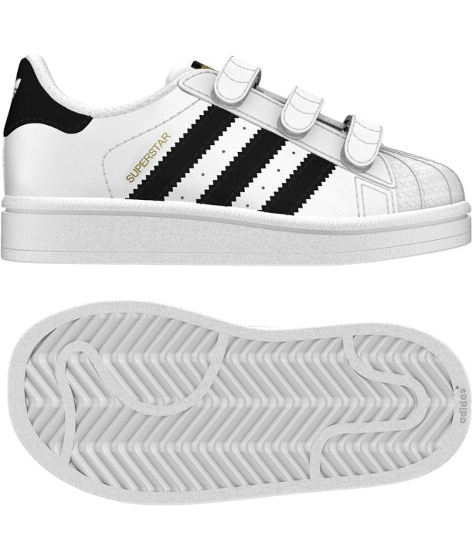 Chaussures adidas Superstar blanc Bébé