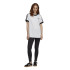 Camiseta adidas Originals 3 Stripes branco Mulher