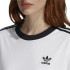 Camiseta adidas Originals 3 Stripes branco Mulher