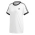 Camiseta adidas Originals 3 Stripes branco Mulher