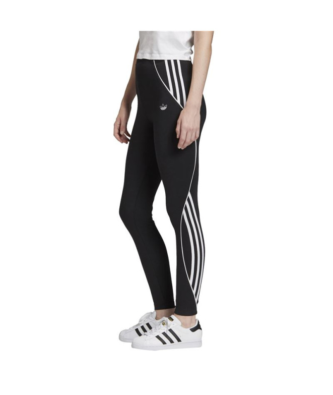 Mallas adidas 3 Stripes negro Mujer