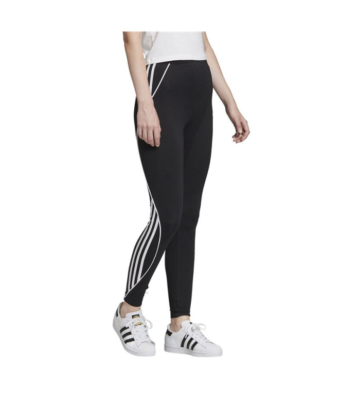 Mallas adidas 3 Stripes negro Mujer