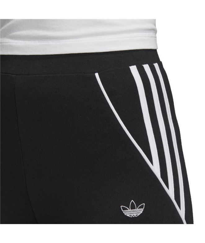 Mallas adidas 3 Stripes negro Mujer