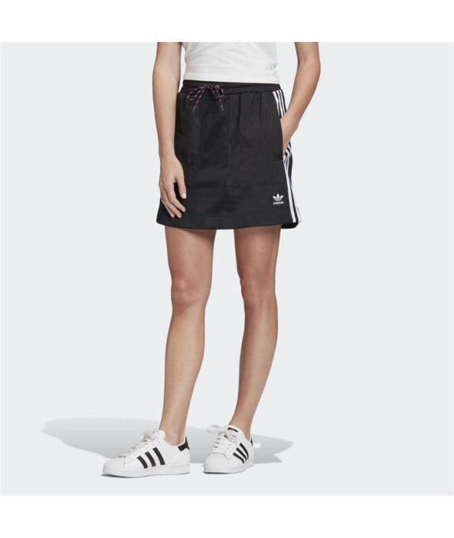 Saia adidas 3 Stripes black Mulheres