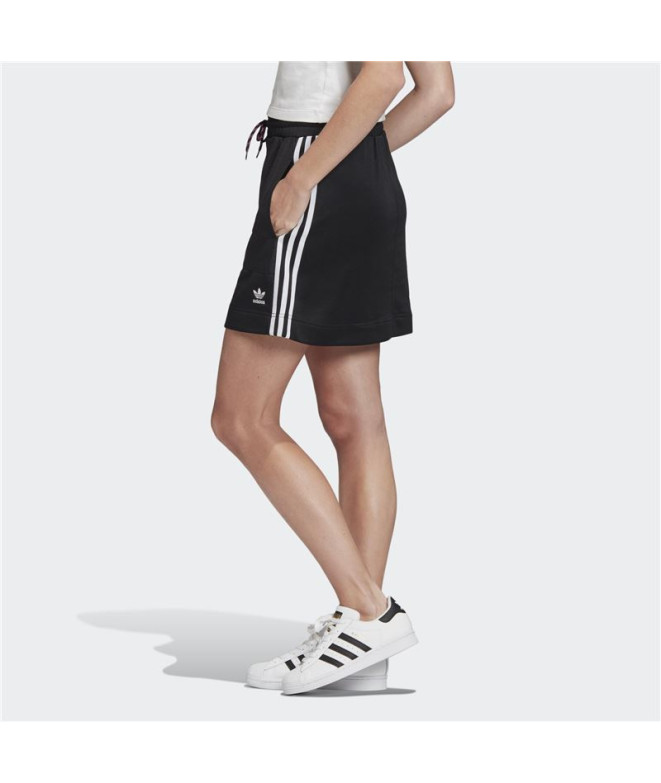Saia adidas 3 Stripes black Mulheres