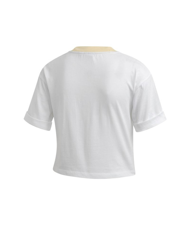 Camiseta adidas Tiny Trefoil blanco Mujer