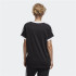 Camiseta adidas 3 riscas pretas Mulher