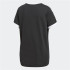 Camiseta adidas 3 riscas pretas Mulher