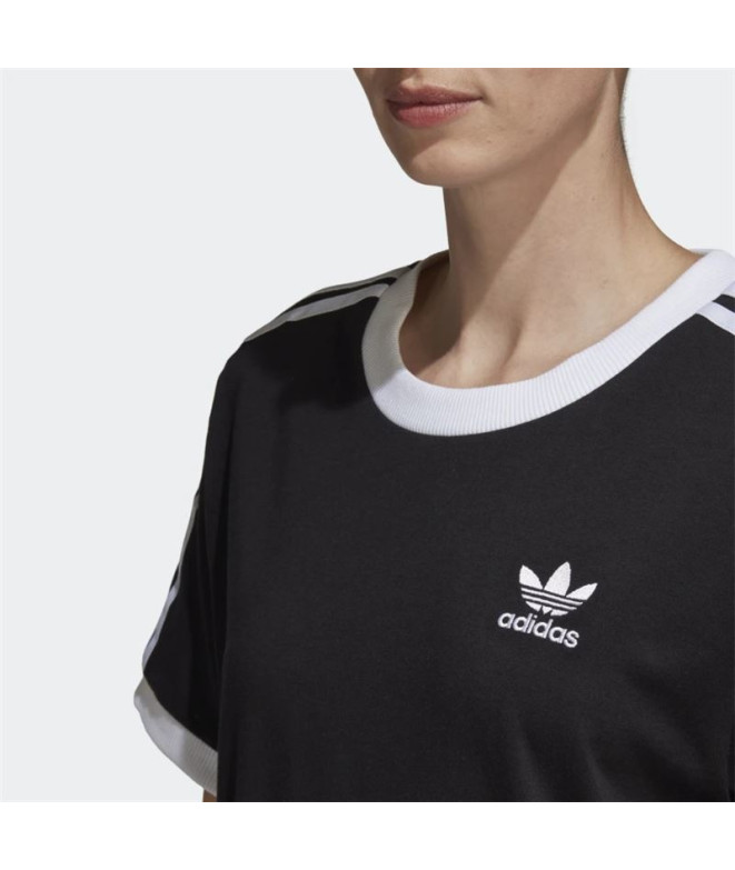 Camiseta adidas 3-Stripes negro Mujer