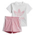 Conjunto adidas Trefoil rosa Menina