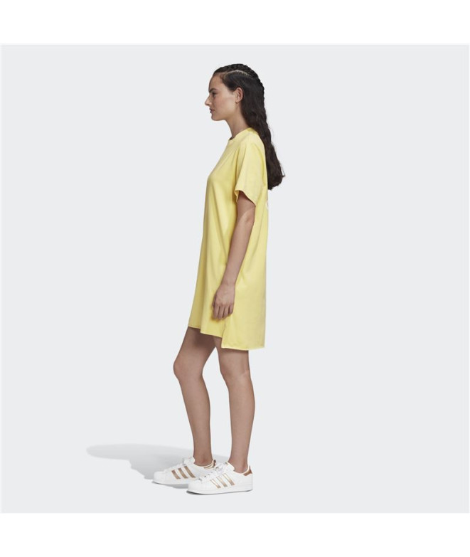 Vestido adidas Trefoil amarillo Mujer