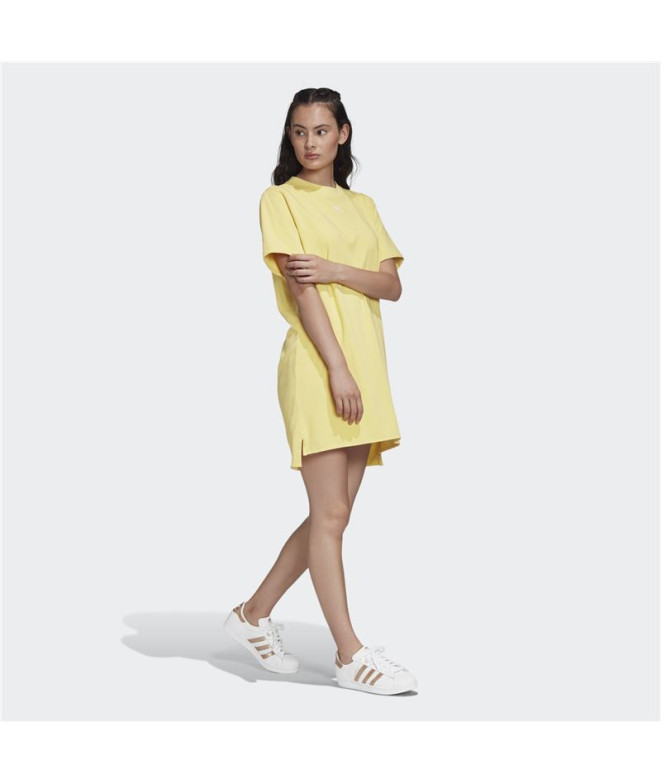 Vestido adidas Trefoil amarillo Mujer