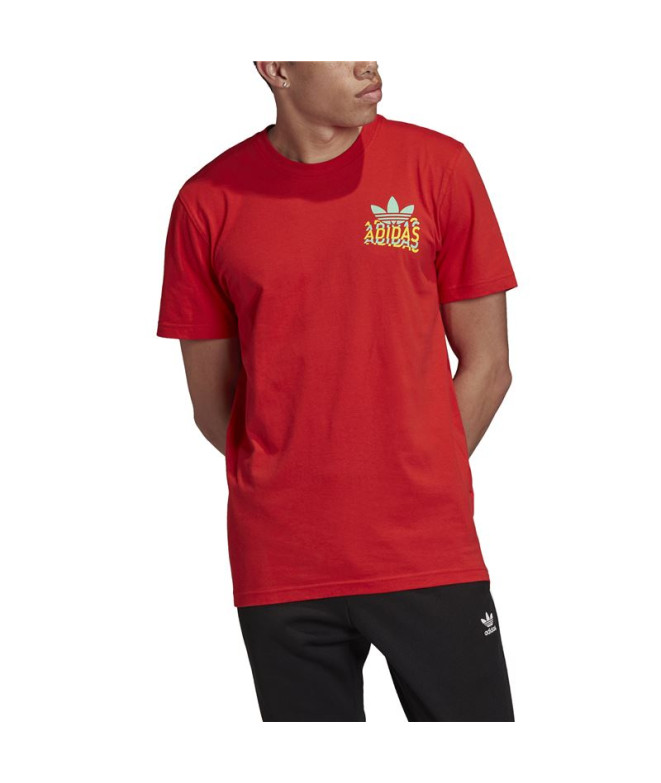 Camiseta adidas Multifade roja Hombre