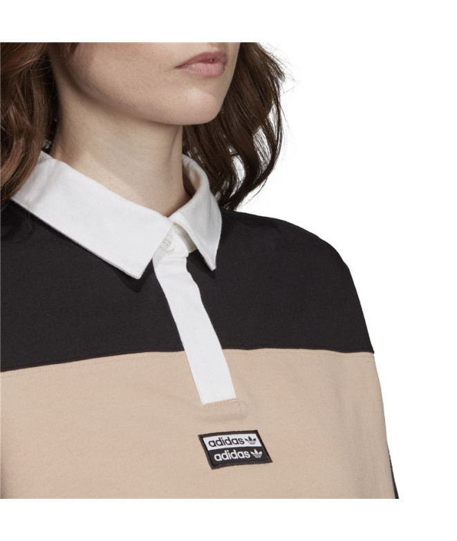 Polo adidas Cropped noir Femme