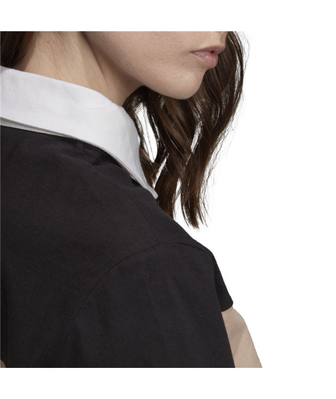 Polo adidas Cropped noir Femme