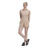 Body adidas Mulher bege com nervuras