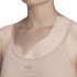 Body adidas Mulher bege com nervuras