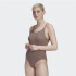 Body adidas Mulher castanho com nervuras