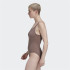 Body adidas Mulher castanho com nervuras