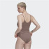 Body adidas Mulher castanho com nervuras