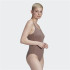 Body adidas Mulher castanho com nervuras