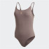 Body adidas Mulher castanho com nervuras