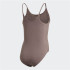 Body adidas Mulher castanho com nervuras