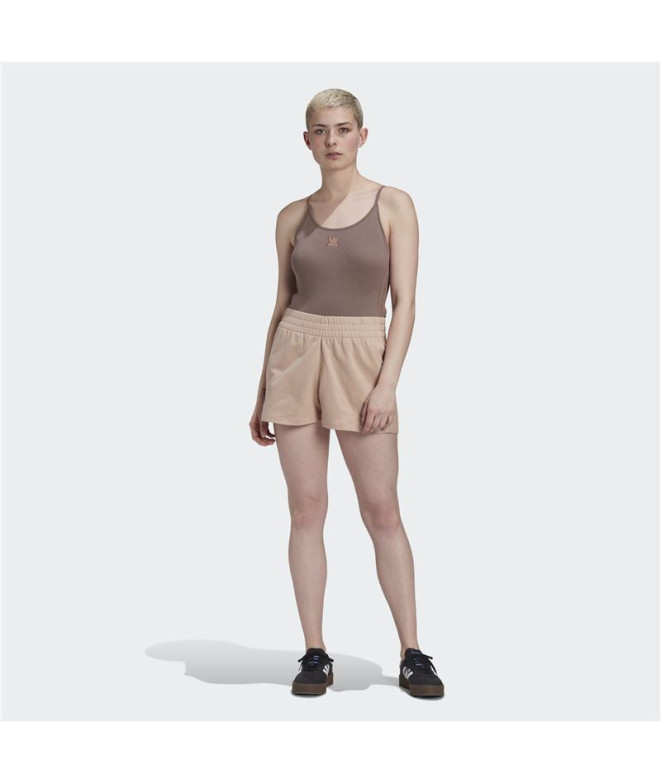 Body adidas Ribbed marrón Mujer