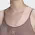 Body adidas Mulher castanho com nervuras