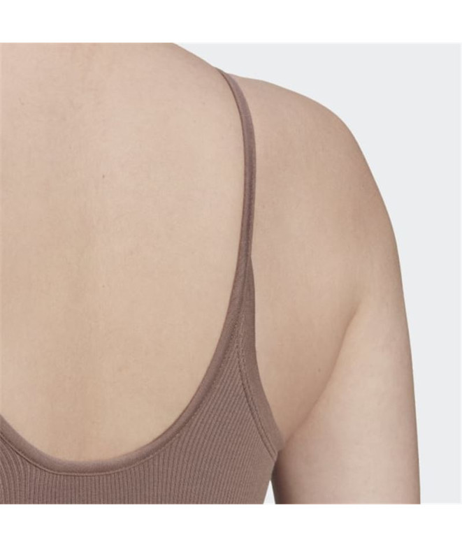 Body adidas Ribbed marrón Mujer