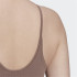 Body adidas Mulher castanho com nervuras