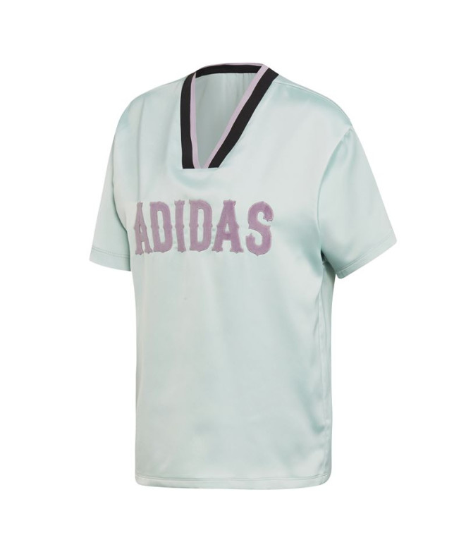 Camiseta adidas Boyfriend azul Mulher