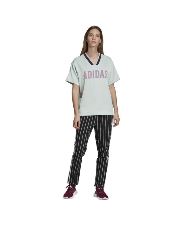 Camiseta adidas Boyfriend azul Mulher