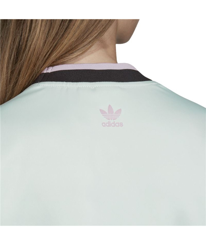 Camiseta adidas Boyfriend azul Mulher