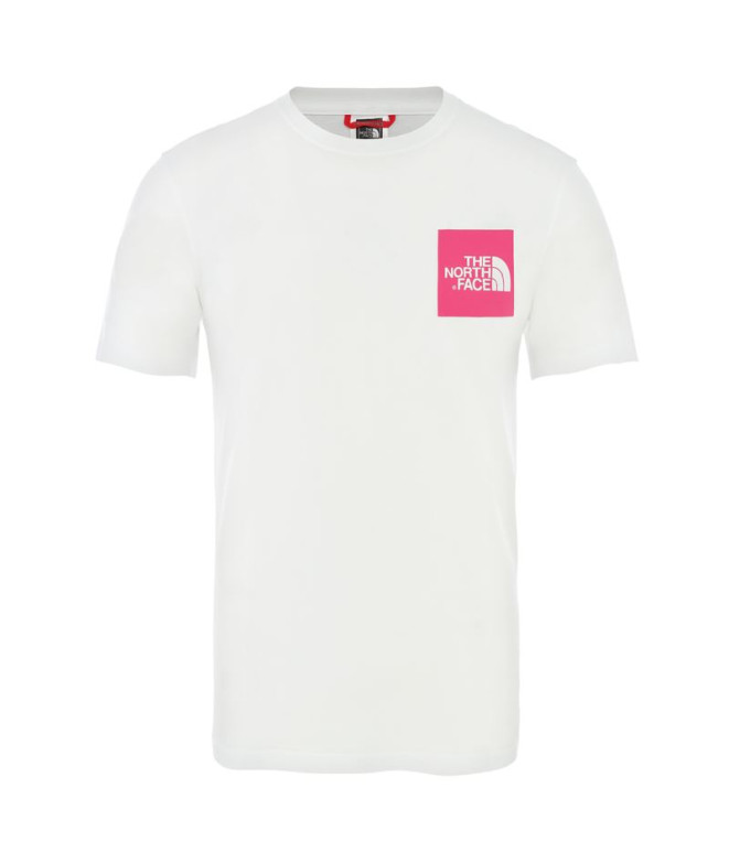 T-shirt The North Face Homem branco/rosa fino