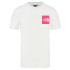 Camiseta The North Face Fine branco/rosa Homem