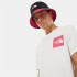 Camiseta The North Face Fine branco/rosa Homem