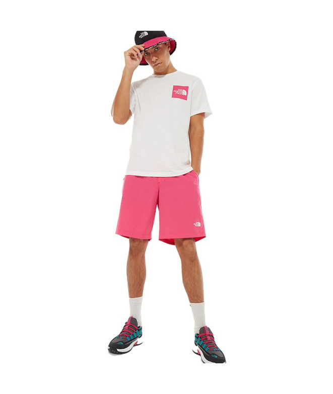 T-shirt The North Face Fine blanc/rose Homme