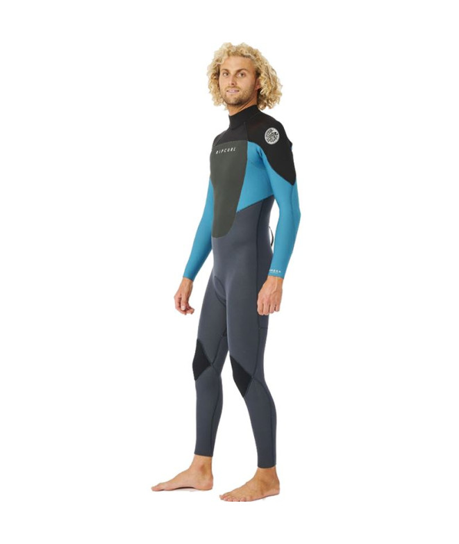 Fato de surf Rip Curl Omega 4/3mm Stremear azul Homem