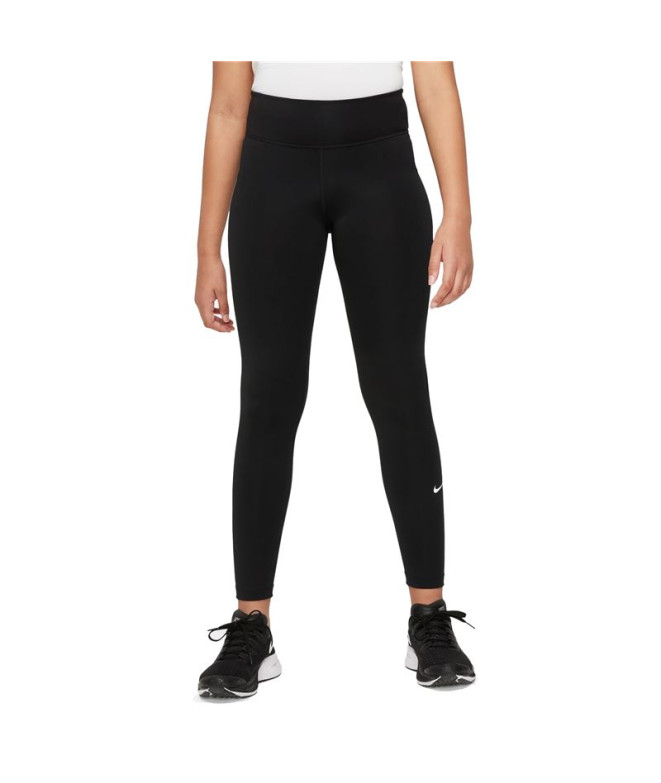 Collants de fitness Nike Dri-FIT One preto Menina