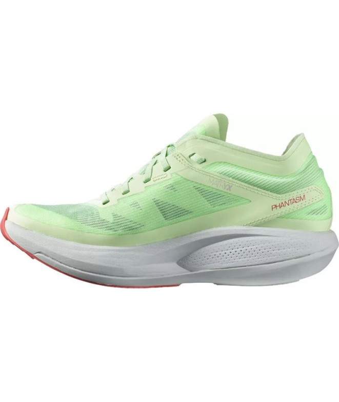 Chaussures de running Salomon Phantasm vertes...