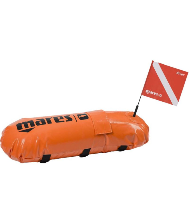 Mares Hydro Torpedo Large Orange Freediving Buoy (Bouée d'apnée)