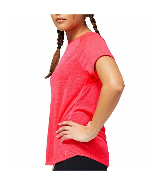 Camiseta New Balance Impact Run laranja Mulher