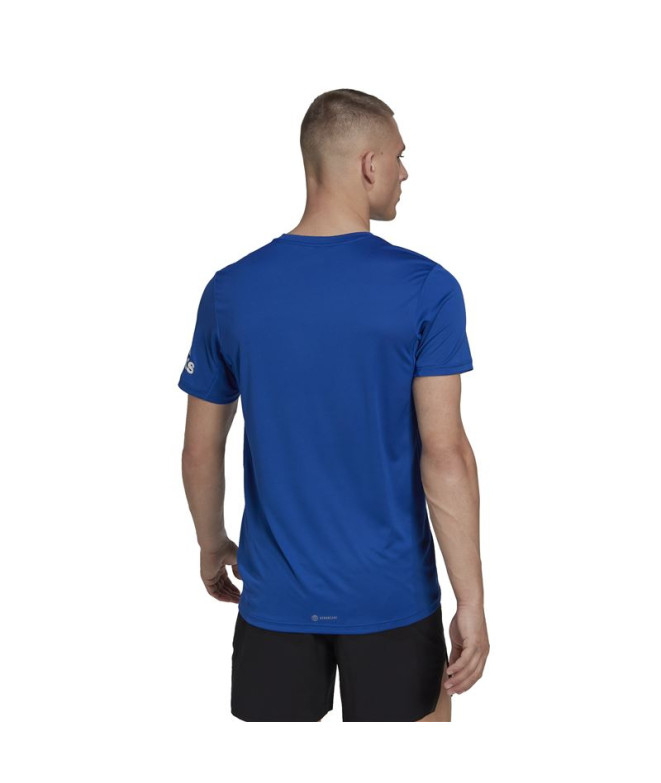 T-shirt adidas Run It blue Man