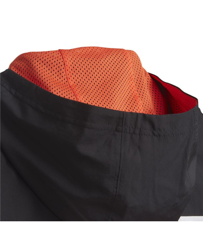 Casaco adidas Colorblock preto Casaco para criança