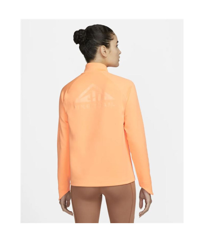 Sweat trail Nike de Dri-FIT orange Femme