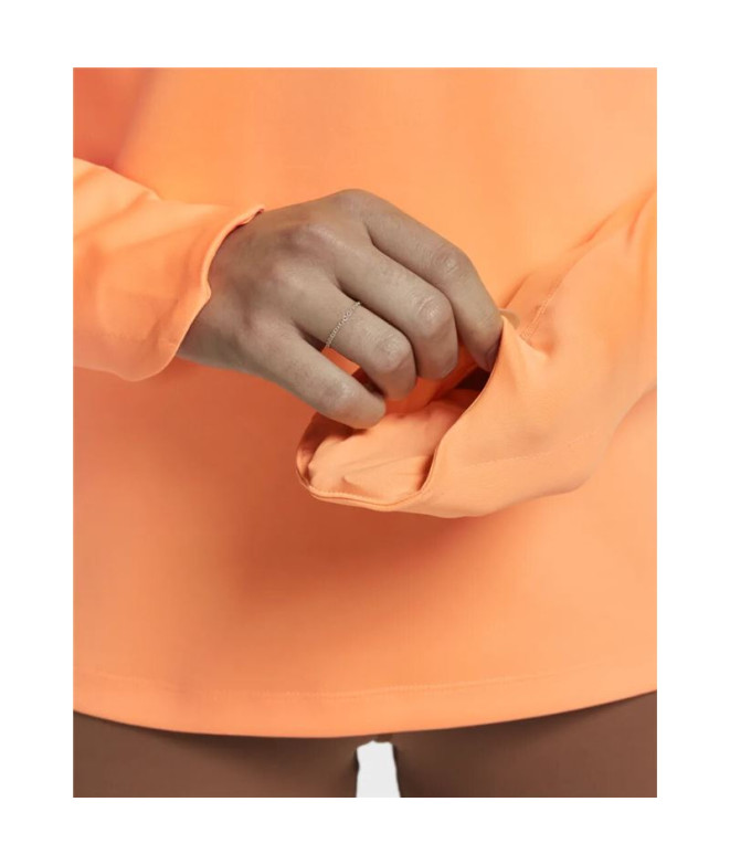 Sweat trail Nike de Dri-FIT orange Femme