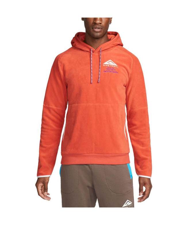 Moletom trail Nike de laranja de Mount Blanc Homem