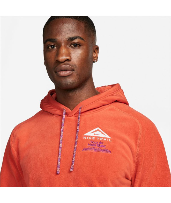 Sweat trail Nike de Mount Blanc orange Homme