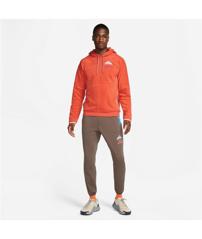 Sweat trail Nike de Mount Blanc orange Homme